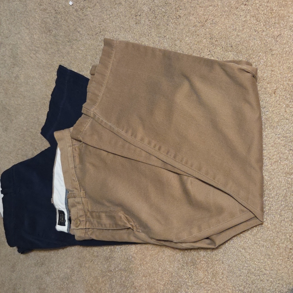 J. Crew Men's Chinos in Tan and Navy